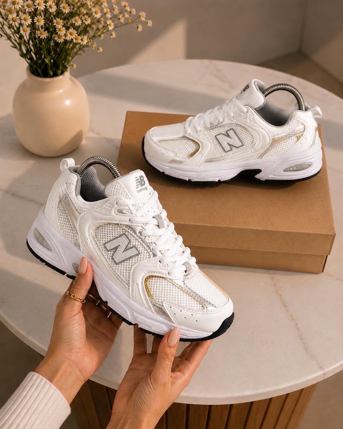 New Balance 530 Blanco Plata