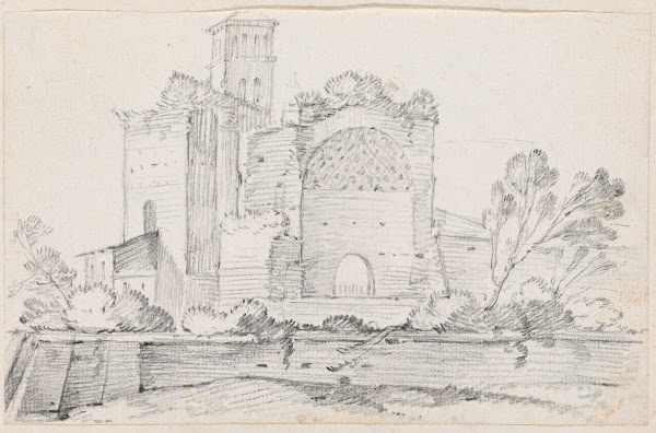 Ruins Of The Temple Of Venus And Rome In The Forum 1744 1750