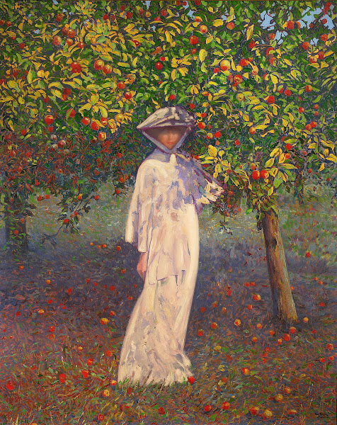 Lady in the garden  Autumn 1927