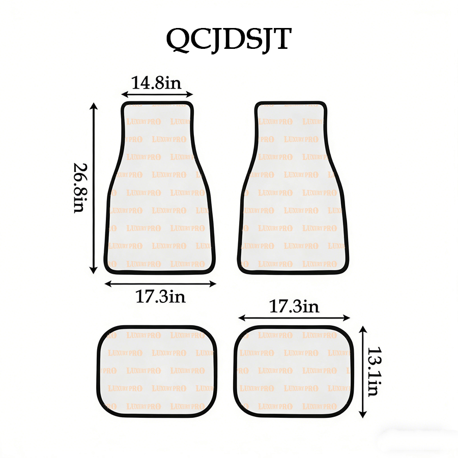4-Piece Car Floor Mat Set