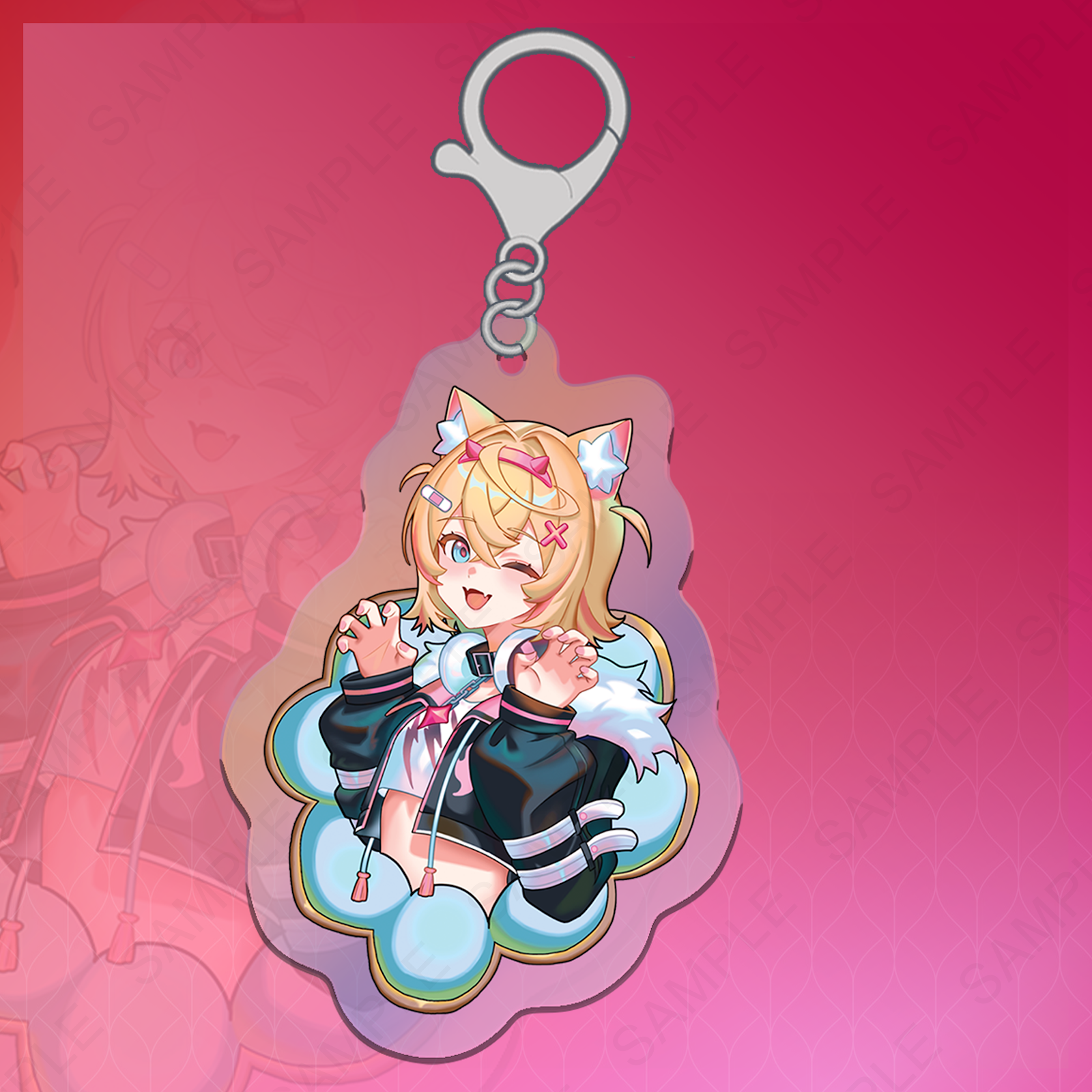 Mococo Abyssgard Iridescent Keychain by Fluffycatfish