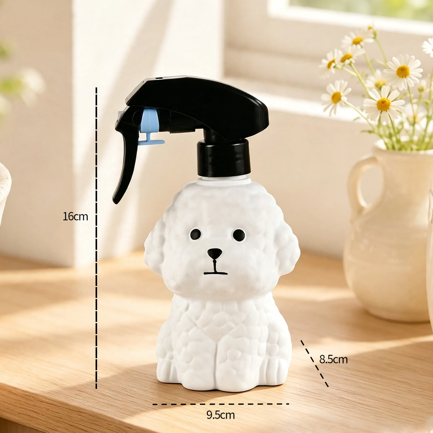 Pressure sprayer for plants, dog shape