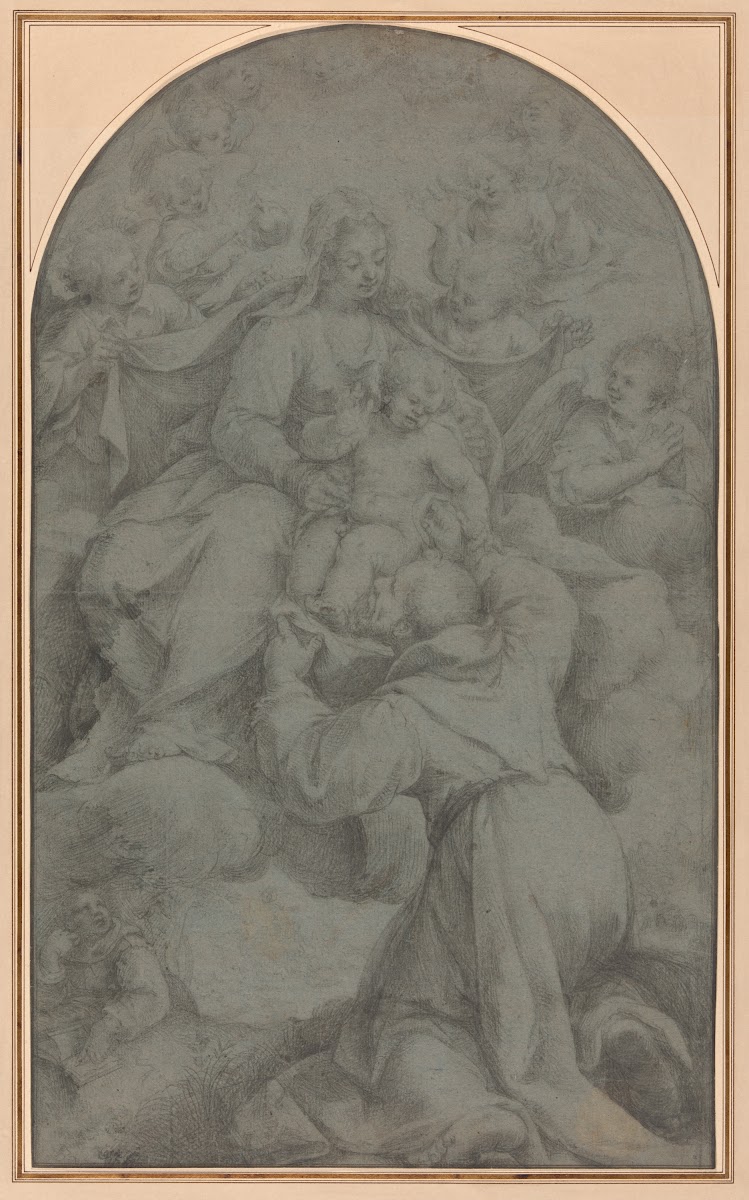 Saint Francis of Assisi Adoring the Virgin and Child 1607