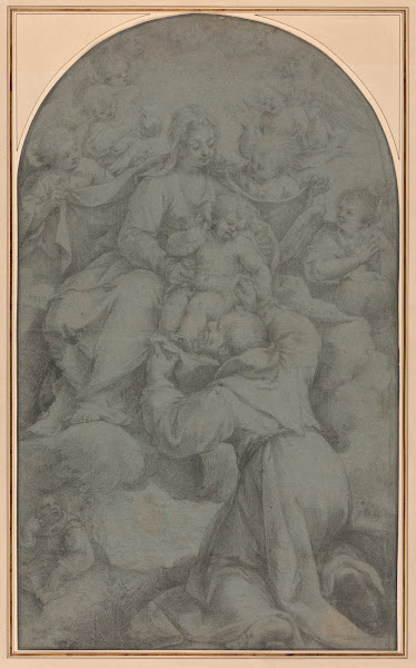 Saint Francis of Assisi Adoring the Virgin and Child 1607