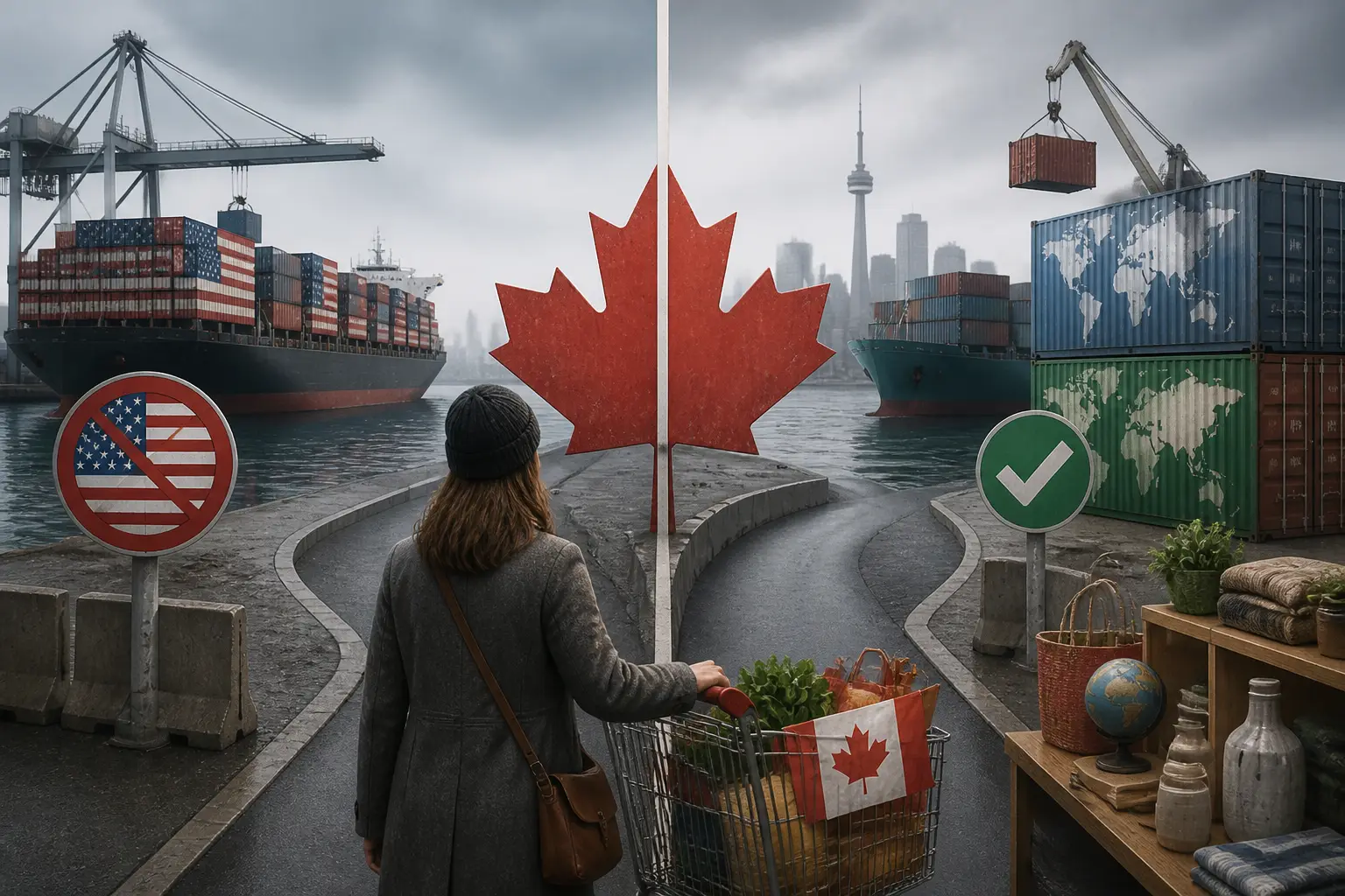 Editorial image for Canadians report increased boycott of US goods due to trade tensions