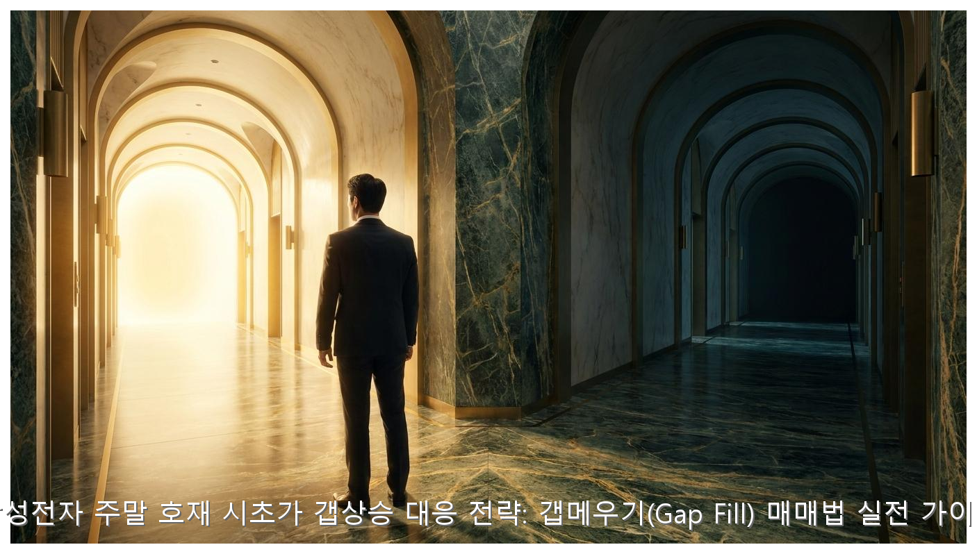 삼성전자 주말 호재 시초가 갭상승 대응 전략: 갭메우기(Gap Fill) 매매법 실전 가이드 핵심 안내 및 분석 인포그래픽 (3)