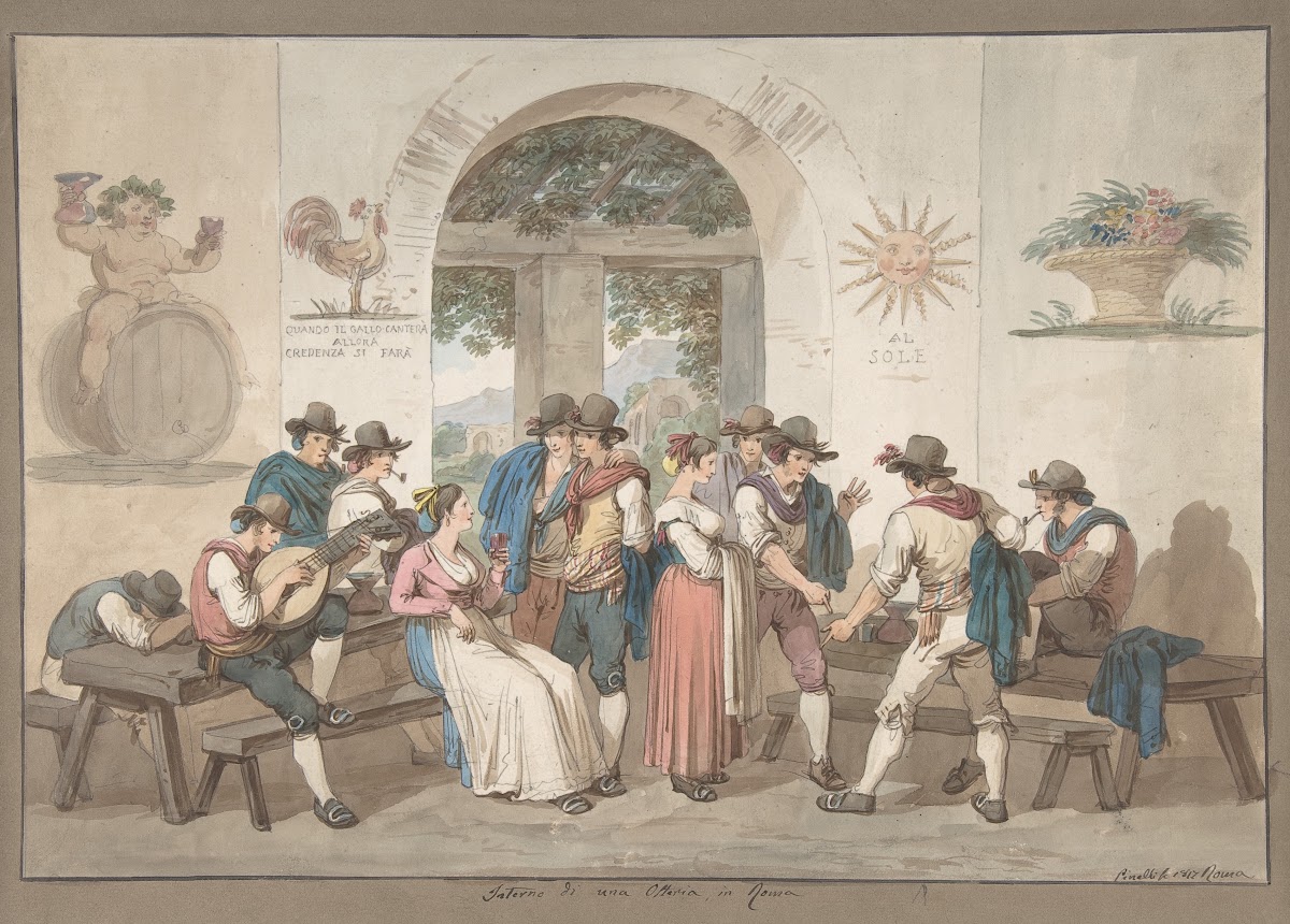 Interior of a Roman Inn 1817