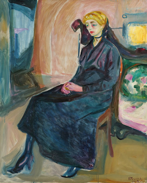 Sittende Ung Kvinne Seated Young Woman 1916