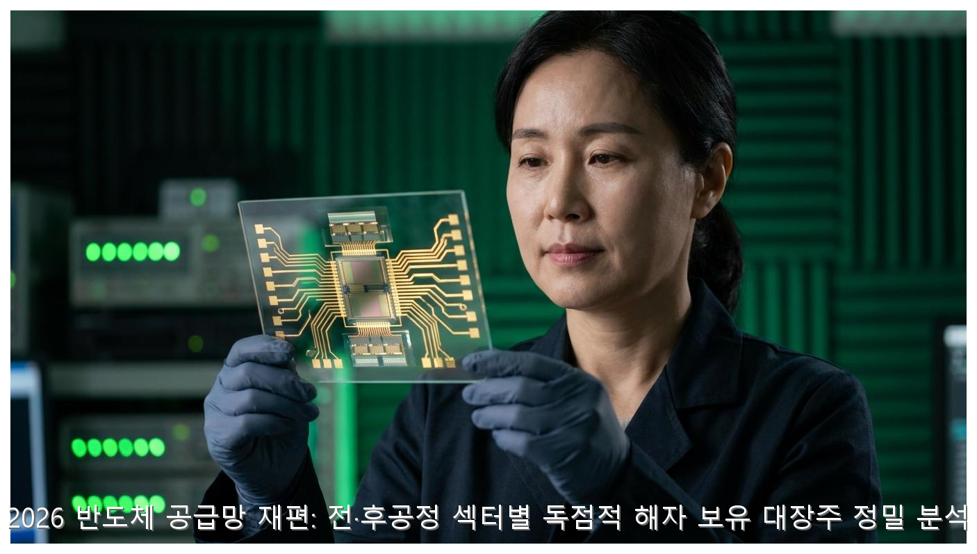 2026 반도체 공급망 재편: 전·후공정 섹터별 독점적 해자 보유 대장주 정밀 분석 핵심 안내 및 분석 인포그래픽 (4)