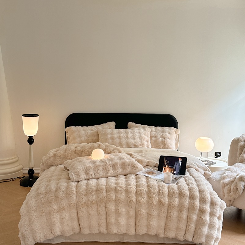 Milk fiber fleece bedding set, extra warm