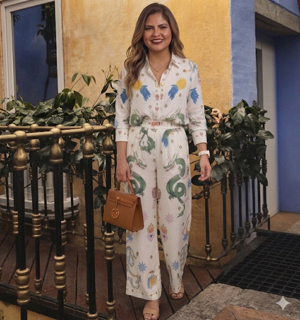Set de Pantalón y Blusa Estampado