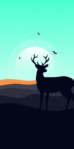 Deer, Reindeer, Elk, Natural Environment, Art 2K iPhone Wallpaper Background