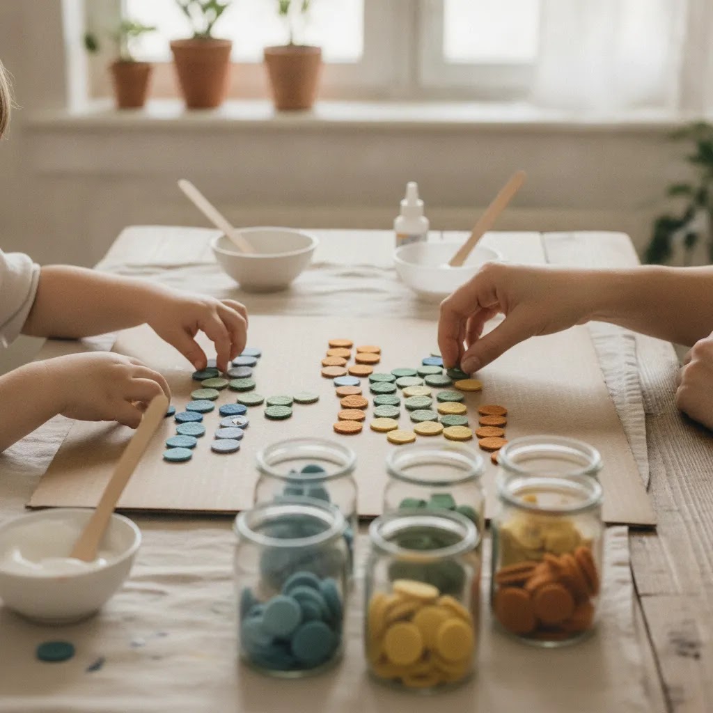 Benefits of art therapy for children with autism shown through joint art making, repetition, and social engagement