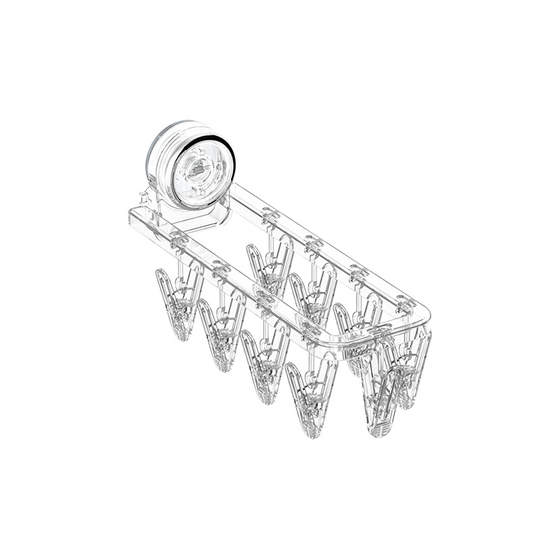 Foldable Clothes Rack with Suction Cup, Model YM.6996