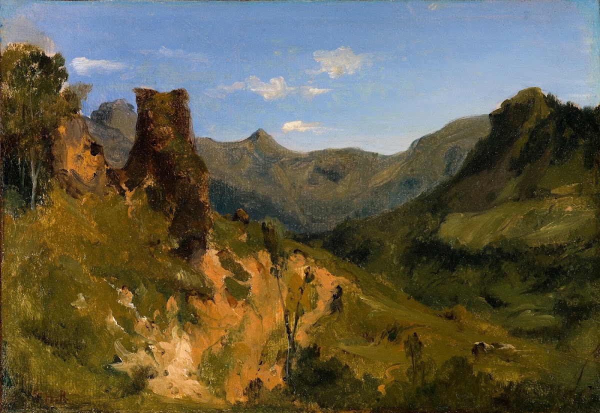 Valley in the Auvergne Mountains 1830