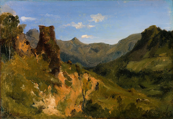 Valley in the Auvergne Mountains 1830