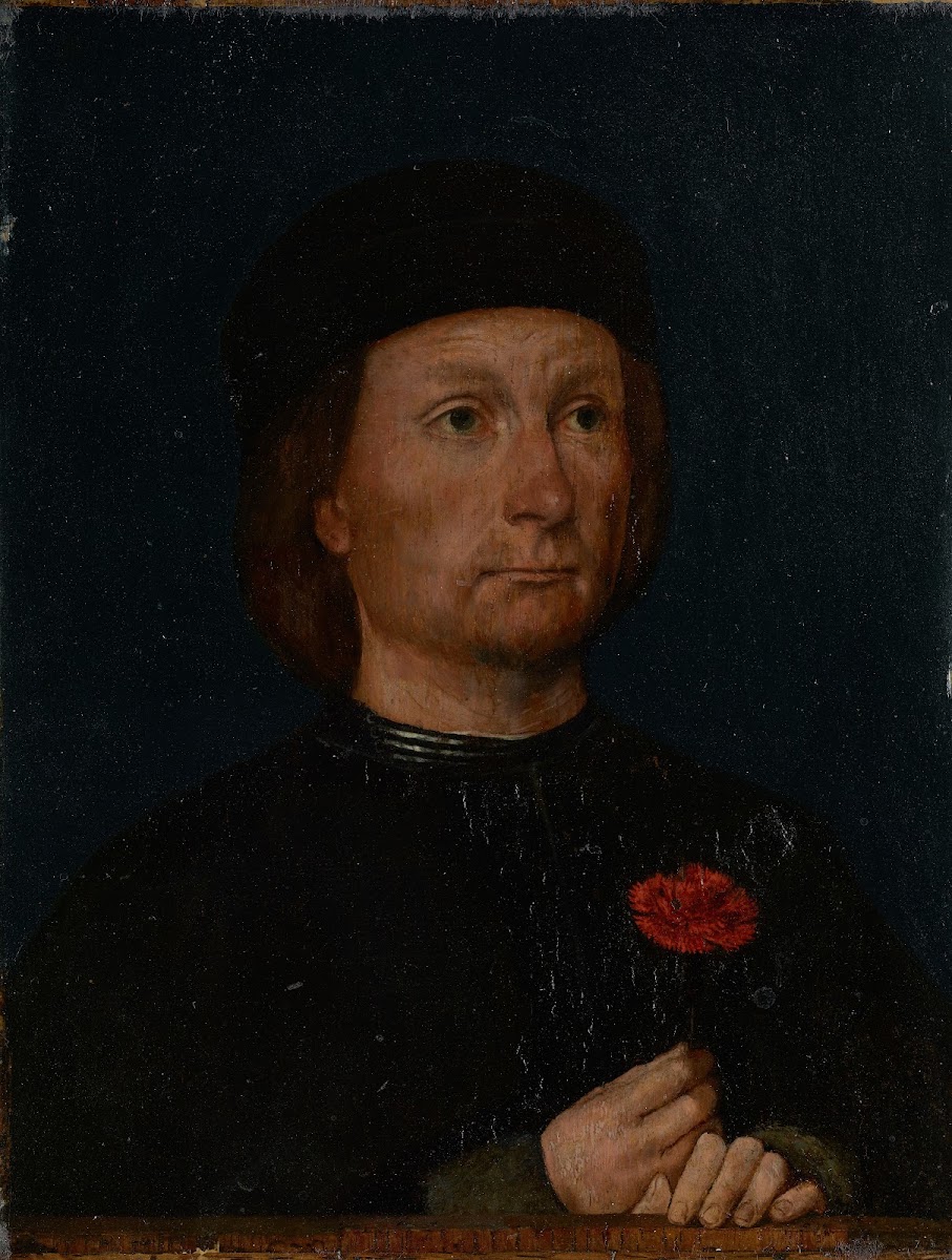Portrait of a Man with a Pink about 1500