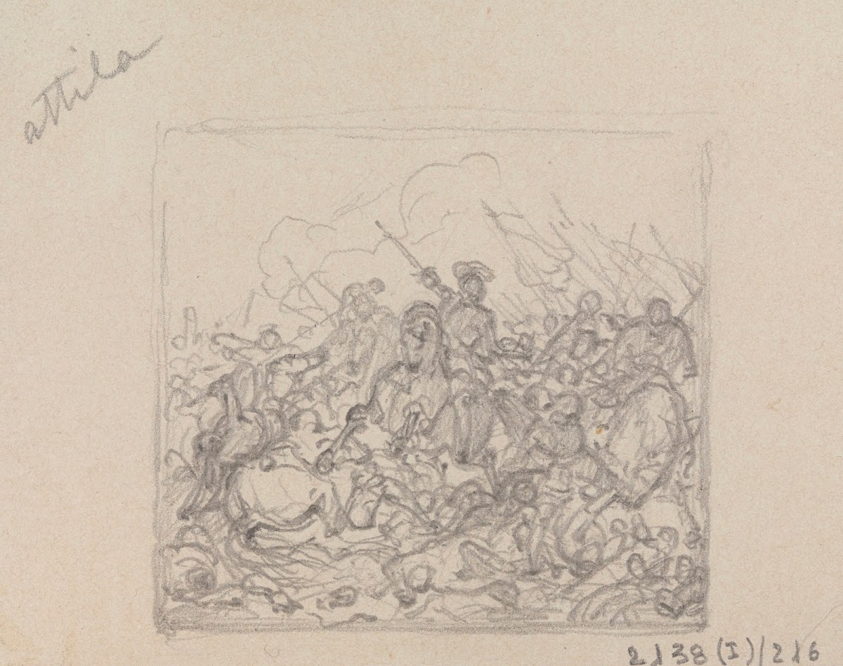 Battle Scene with Attila