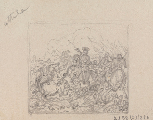 Battle Scene with Attila