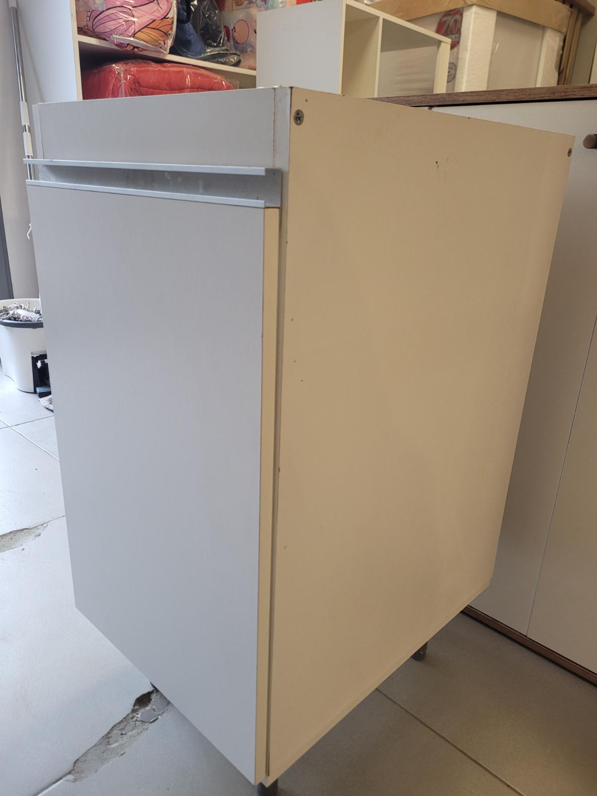 BAJO MESADA ARCO 0.40 1P BLANCO ALUM.