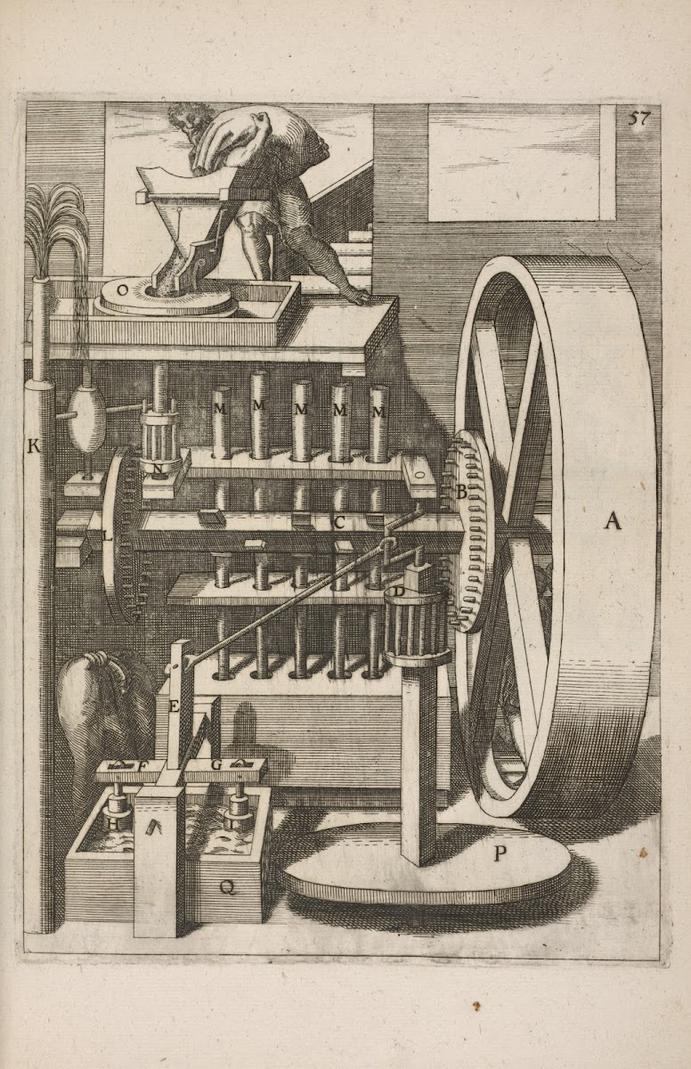 Fig LVII Sitimylos cum tribergo  hydrotechnemate 1662