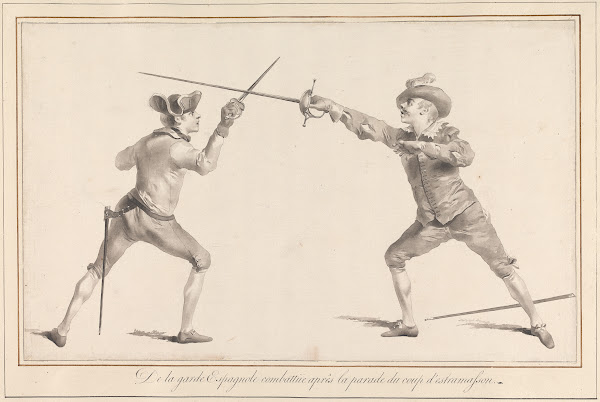 De la Garde Espagnole Combattüe Aprês la Parade du Coup dEstramasson 1763