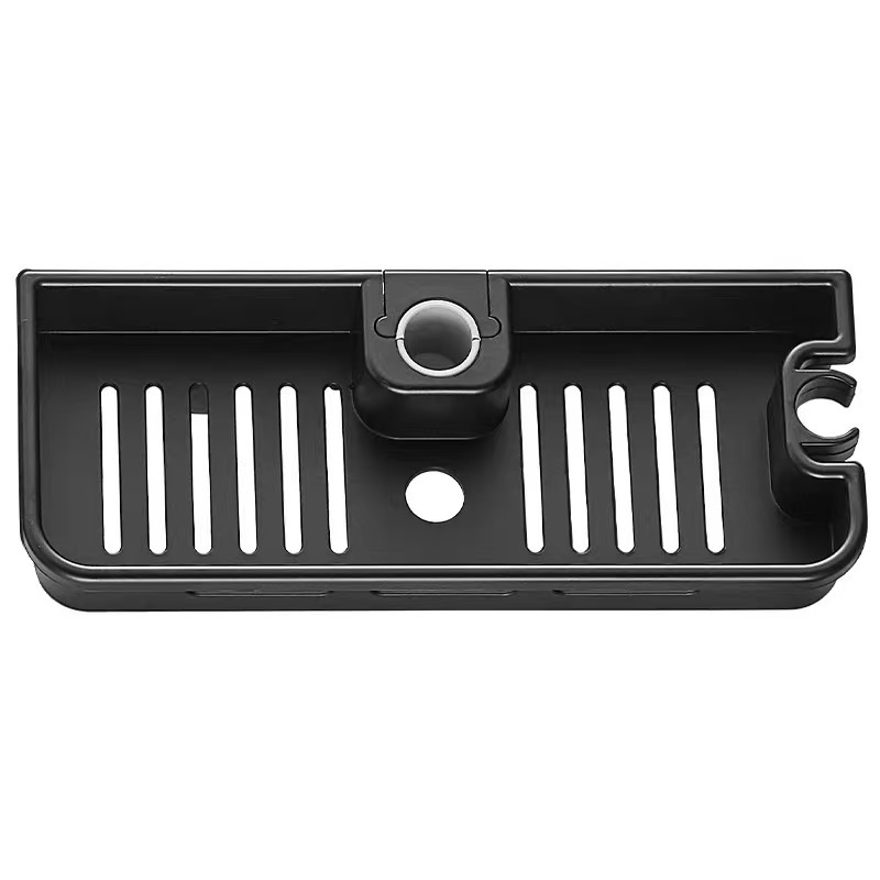 Shower shelf made of ABS, detachable, with hooks