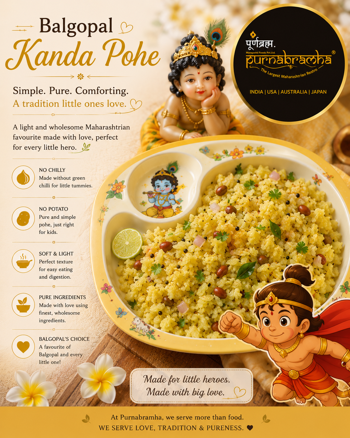 BG Kanda Pohe - Maharashtrian dish at Purnabramha