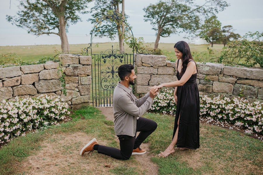 Engagement session in warm afternoon light