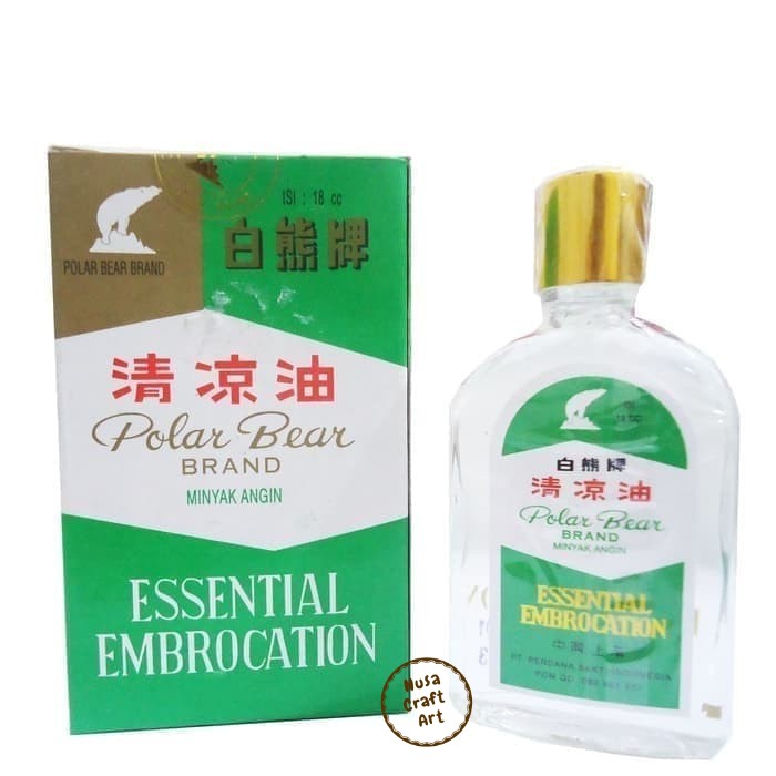 Polar Bear Brand Essential Embrocation Oil Eucalyptus Peppermint Oil 27ml