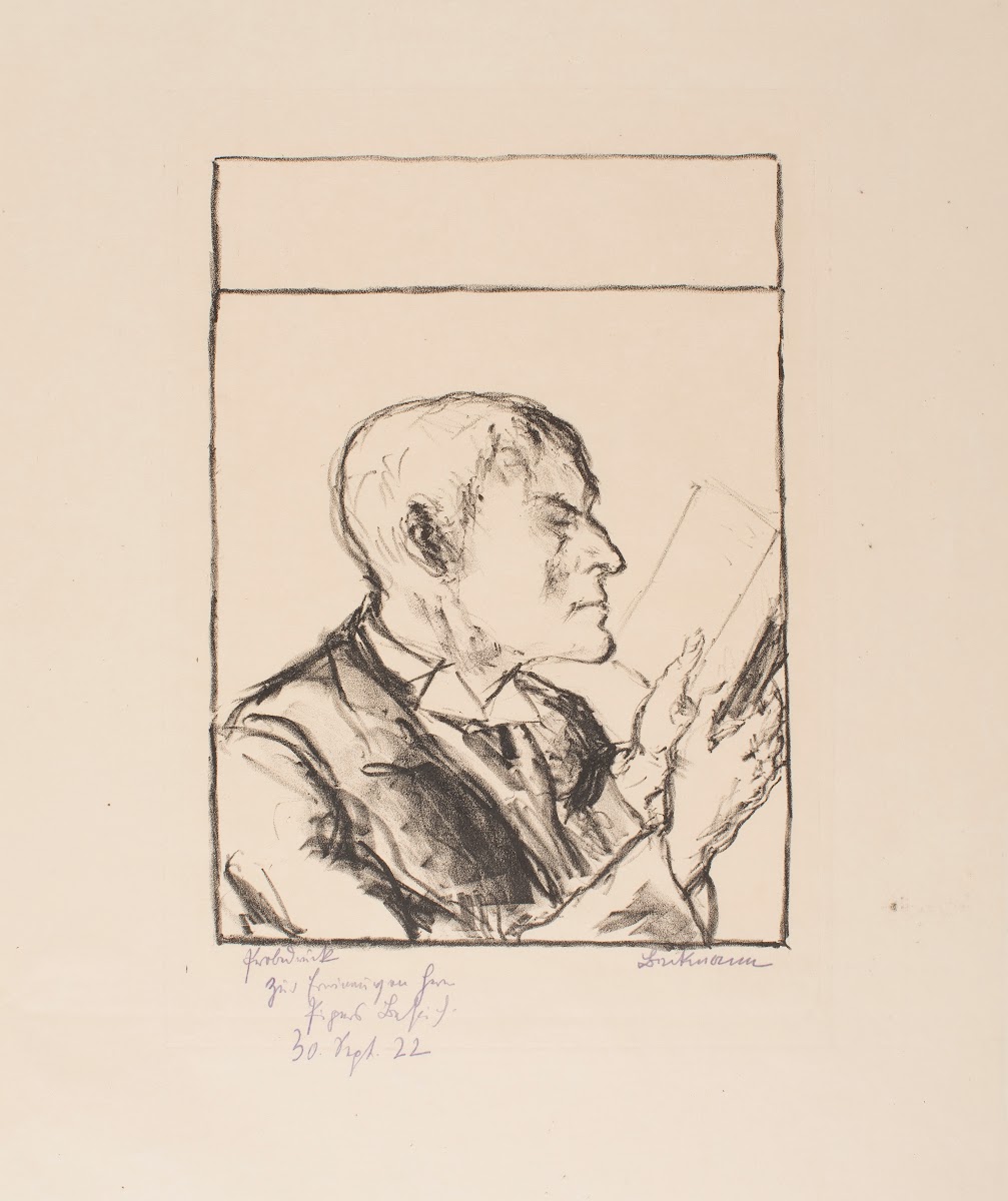 Man Reading I Self Portrait 1912