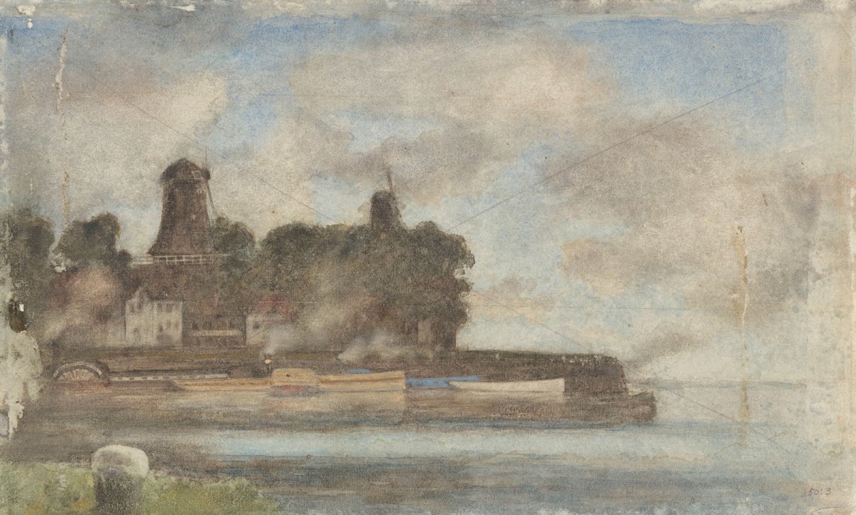 Landschap met molens bij water 1869   1937