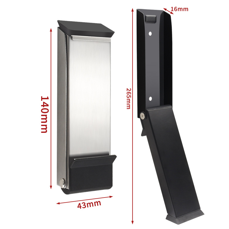 Stainless Steel Door Stopper with Foot Control, Magnetic