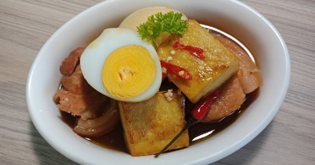 Thịt kho đậu hủ, trứng