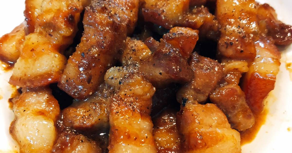 Thịt ba rọi kho tiêu