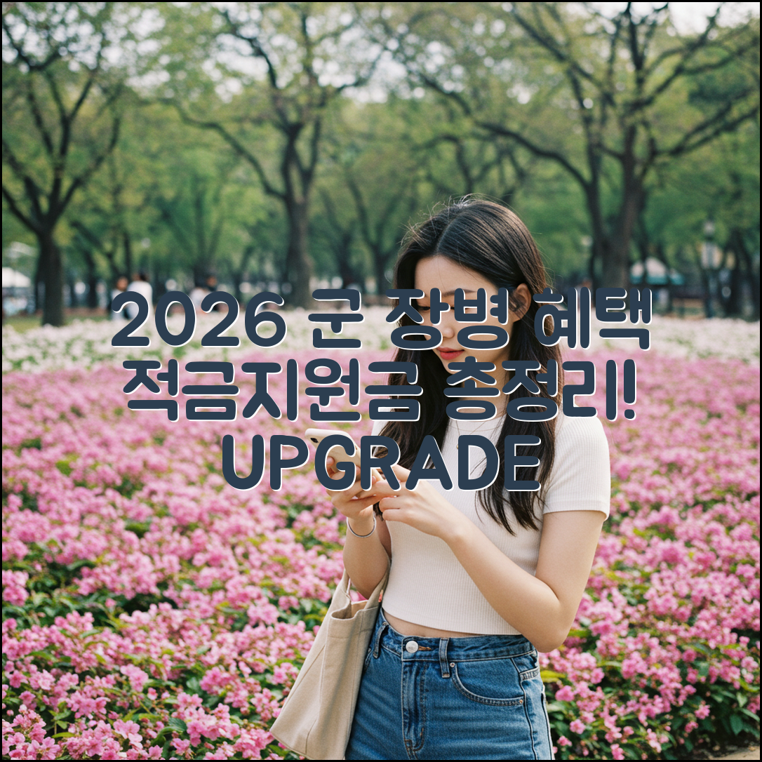 2026 군 장병 4종 적금+지원금 총정리!