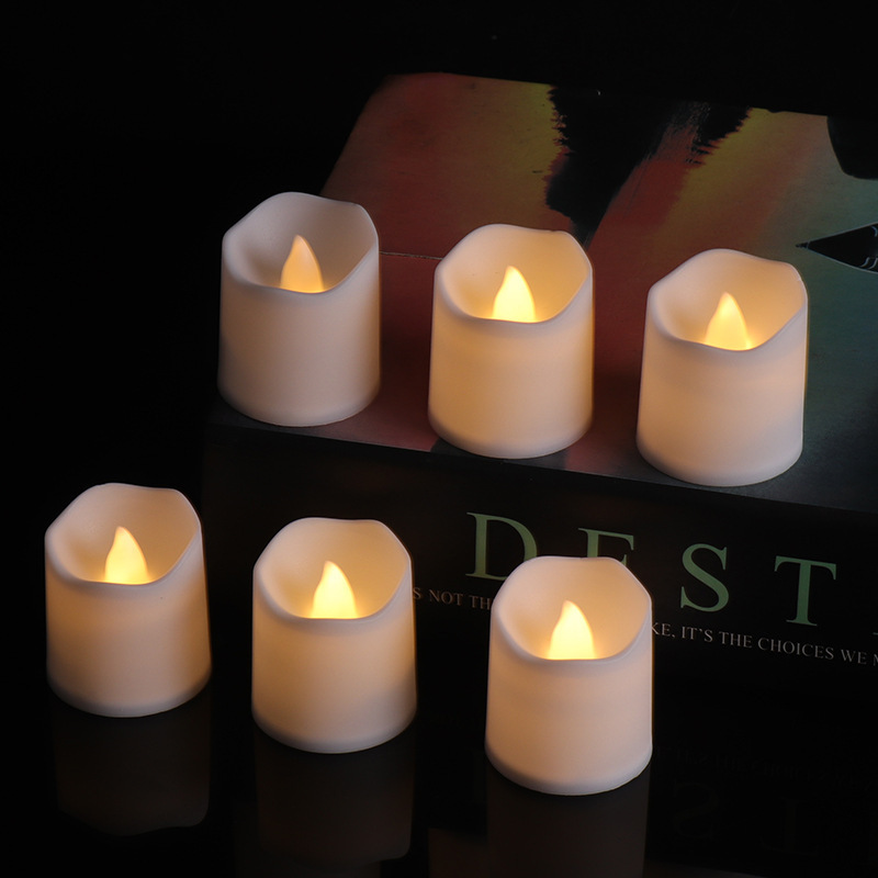 LED-Kerzenlicht mit Wellenrand, PP-Kunststoff