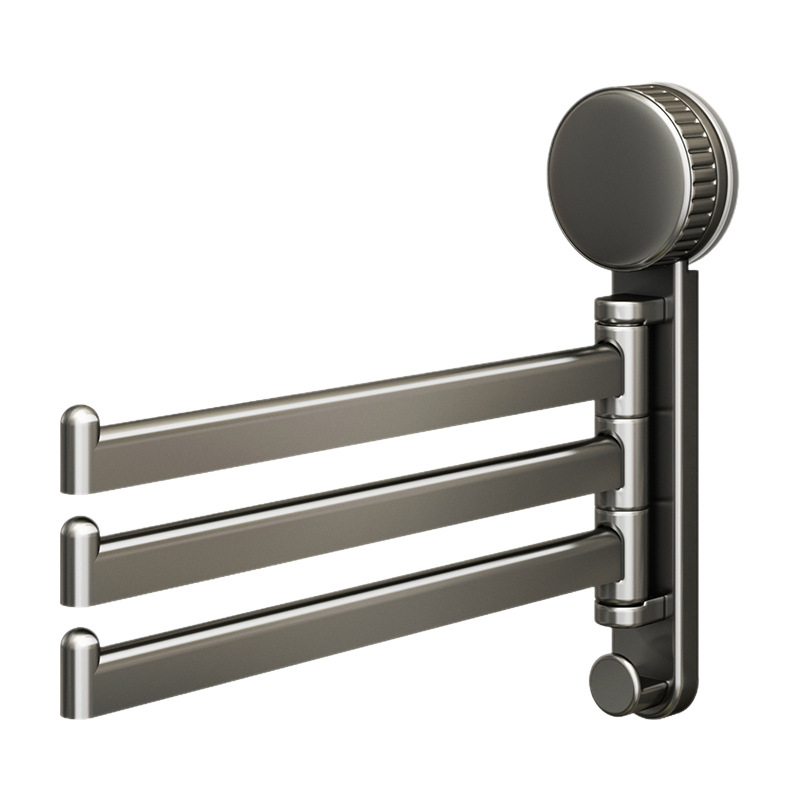 Suction cup holder for kitchen towels, rotatable