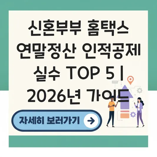 홈택스 연말정산 간소화 서비스에서 신혼부부 정보제공 동의 및 인적공제 자동 등록 절차 대표 이미지