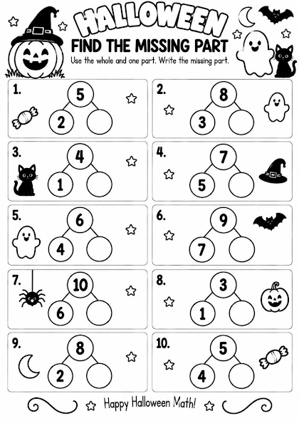 Halloween Find the Missing Part