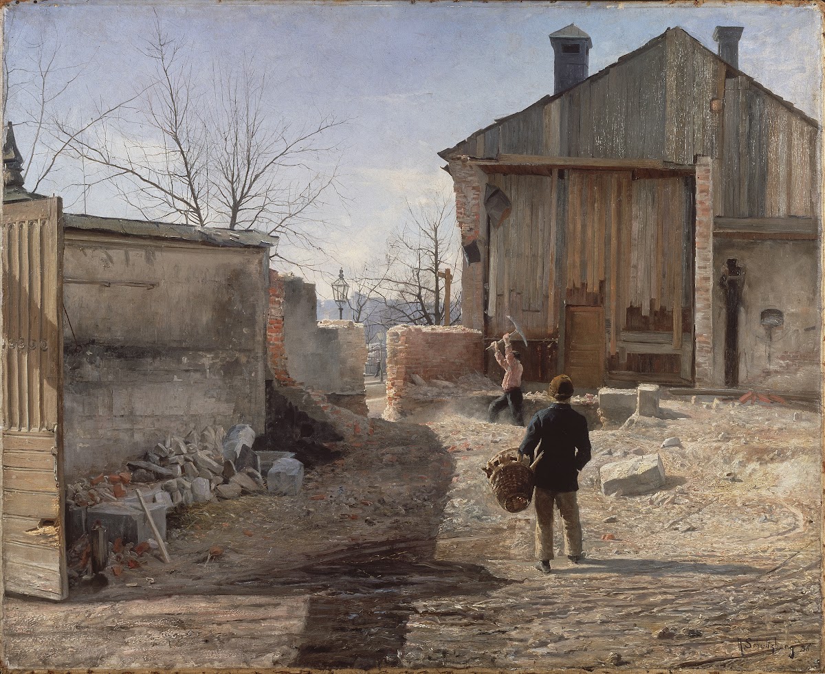 Demolishing the Old Orphanage Stockholm 1886