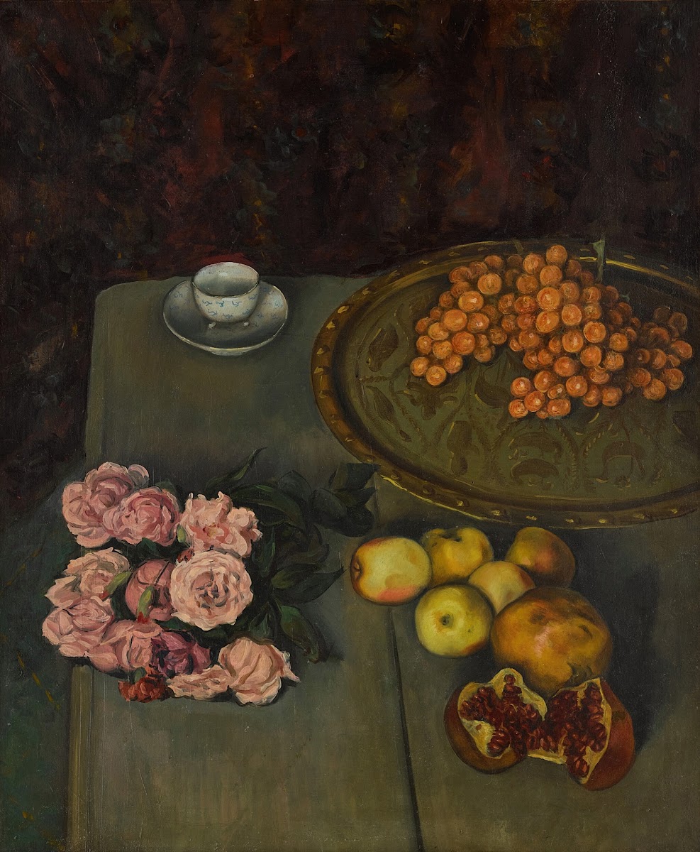 Nature morte aux roses et aux fruits 1896
