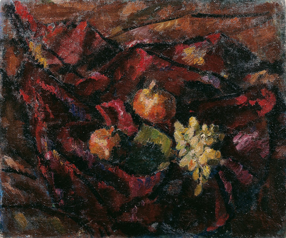 Stillleben Mit Weintrauben Und Äpfeln ca 1910 1912