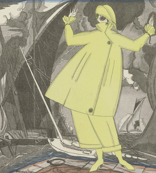 Gazette du Bon Ton 1920  No 6  Gros temps  Costume pour le yachting 1920
