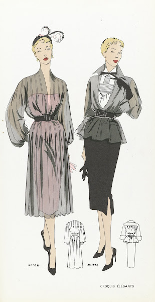 Croquis Elégants ca 1954 No 329 en No 330 c 1954