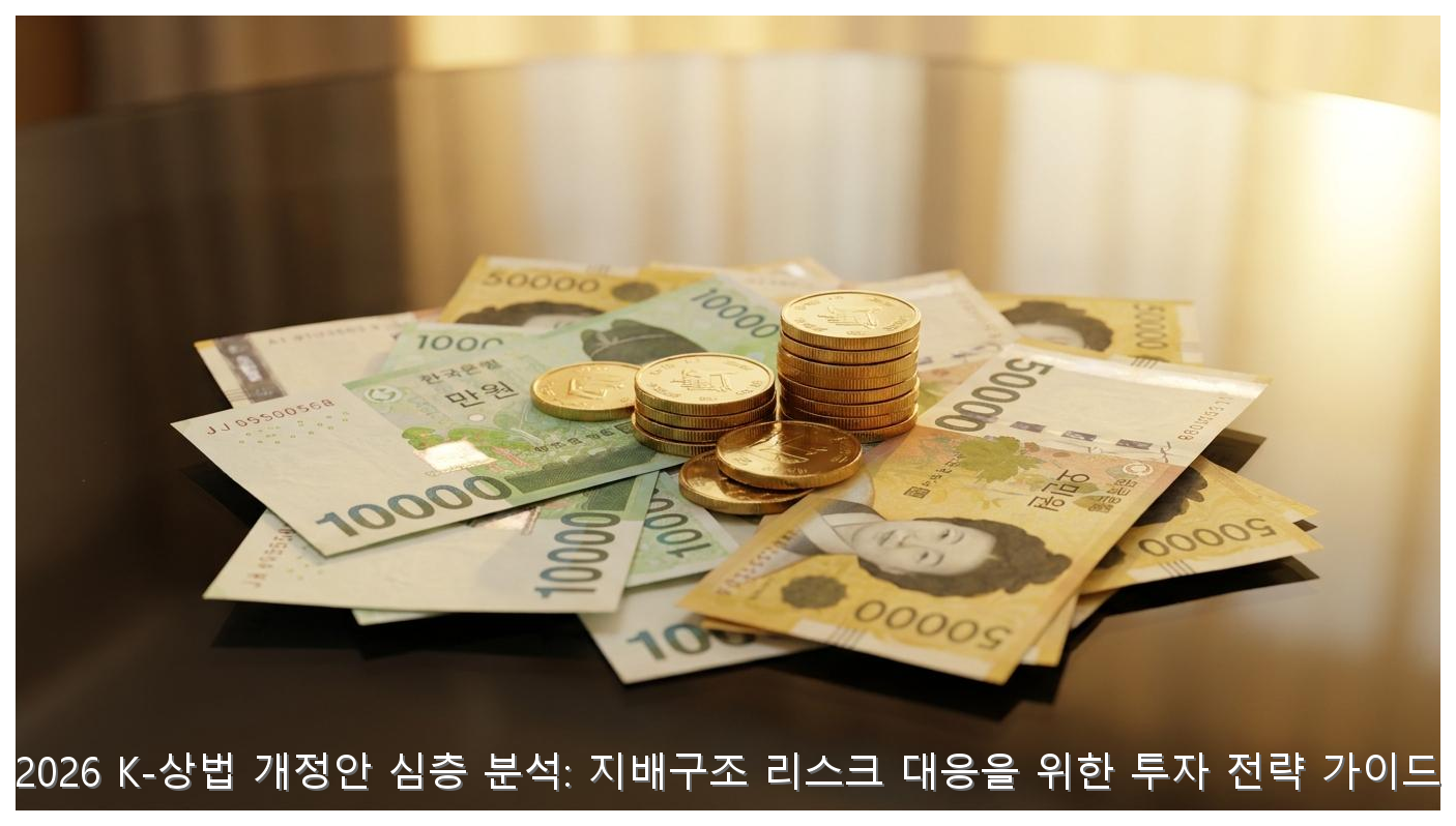 2026 K-상법 개정안 심층 분석: 지배구조 리스크 대응을 위한 투자 전략 가이드 핵심 안내 및 분석 인포그래픽 (8)