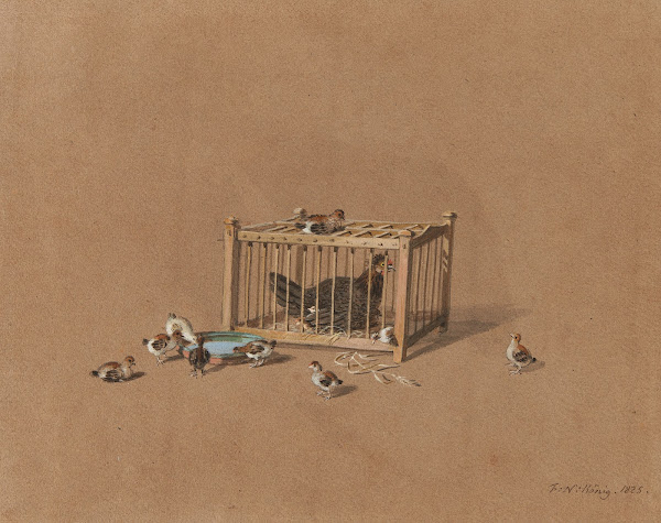 Henne und Küken 1825