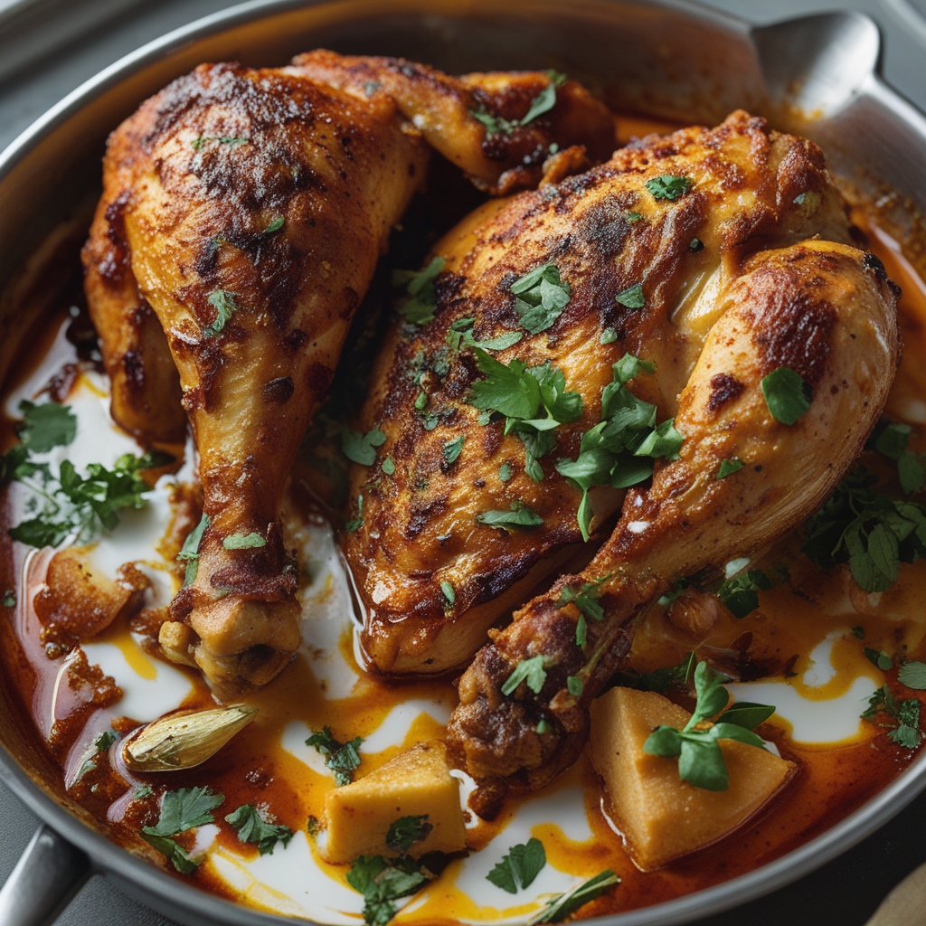 Easy Oven-Baked Tandoori Chicken with Yogurt Marinade for Quick Weeknight Dinners finished