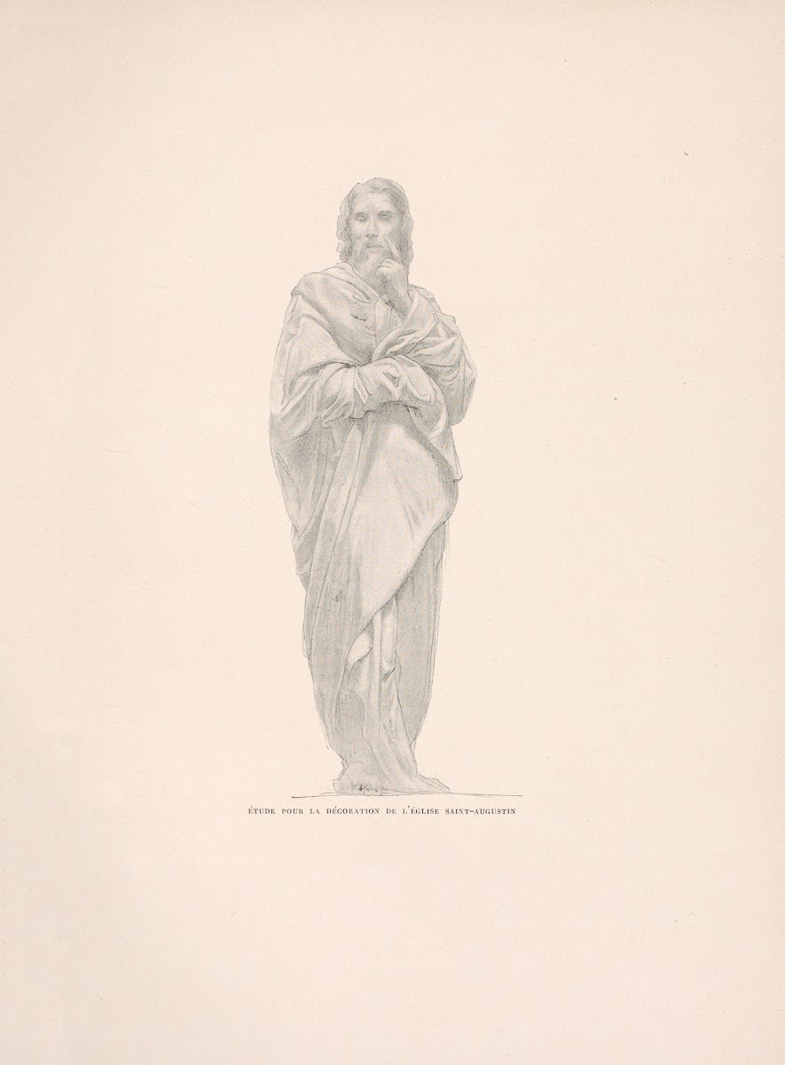 Ètude pour la dècoration de lèglise Saint Augustin 19th century