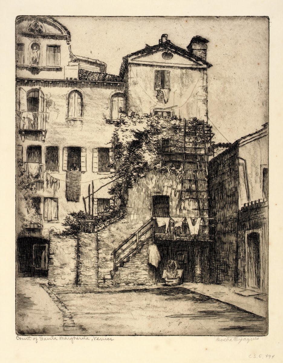 Court of Santa Margherita Venice 1911